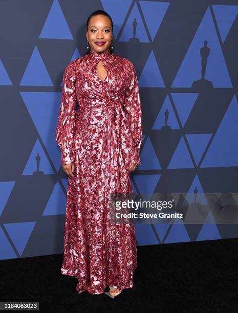 Chinonye Chukwu arrives at the Academy Of Motion Picture Arts And Sciences' 11th Annual Governors Awards at The Ray Dolby Ballroom at Hollywood &...