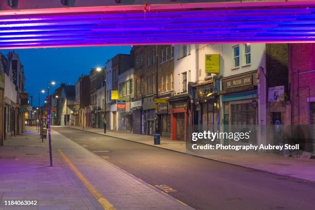 deptford high street at dawn - south east london stock pictures, royalty-free photos & images