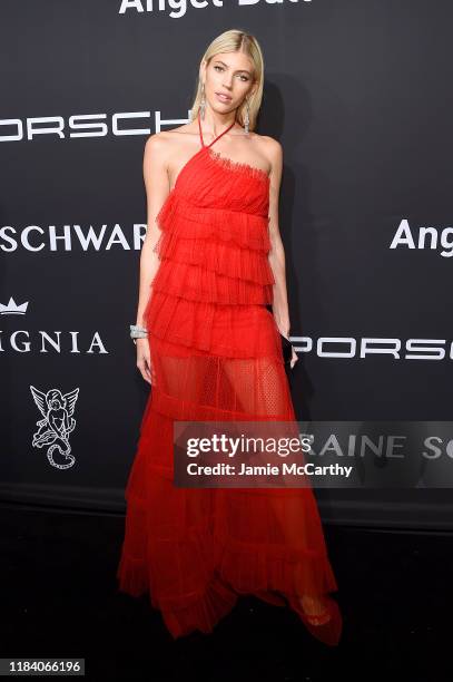 Devon Windsor arrives at the Angel Ball 2019 hosted by Gabrielle's Angel Foundation at Cipriani Wall Street on October 28, 2019 in New York City.