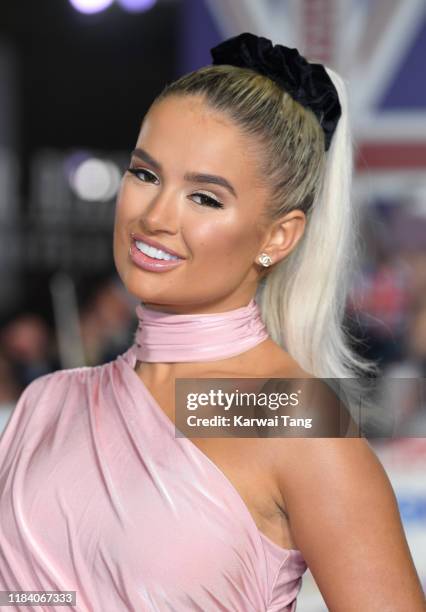 Molly-Mae Hague attends the Pride Of Britain Awards 2019 at The Grosvenor House Hotel on October 28, 2019 in London, England.