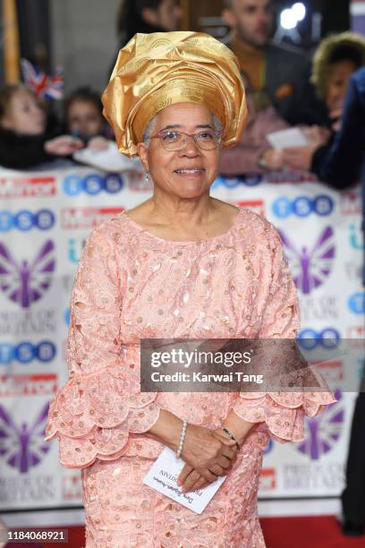 Elizabeth Anionwu attends the Pride Of Britain Awards 2019 at The Grosvenor House Hotel on October 28, 2019 in London, England.