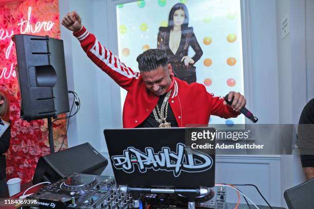 Jersey Shore star and DJ, Pauly D performs at the grand opening of the Sugar Factory at Mall of America on November 22, 2019 in Bloomington,...