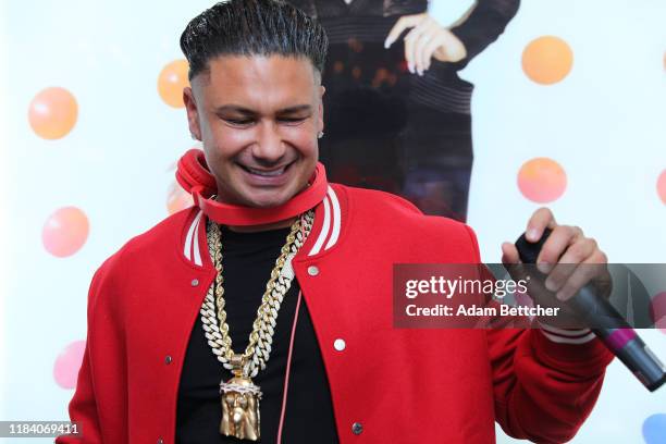 Jersey Shore star and DJ, Pauly D performs at the grand opening of the Sugar Factory at Mall of America on November 22, 2019 in Bloomington,...