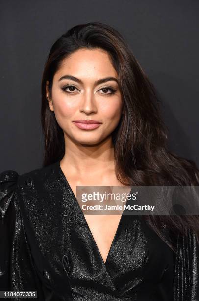 Ambra Battilana Gutierrez arrives at the Angel Ball 2019 hosted by Gabrielle's Angel Foundation at Cipriani Wall Street on October 28, 2019 in New...