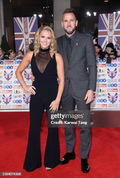 Katie Goodland and Harry Kane attend the Pride Of Britain Awards 2019 at The Grosvenor House Hotel on October 28, 2019 in London, England.