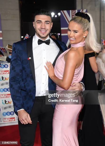 Tommy Fury and Molly-Mae Hague attend the Pride Of Britain Awards 2019 at The Grosvenor House Hotel on October 28, 2019 in London, England.