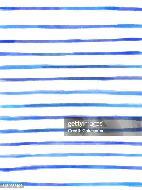 blue watercolor stripes pattern background. coastal summer concept. design element for greeting cards and labels, marketing, business card abstract background. - dye stock illustrations