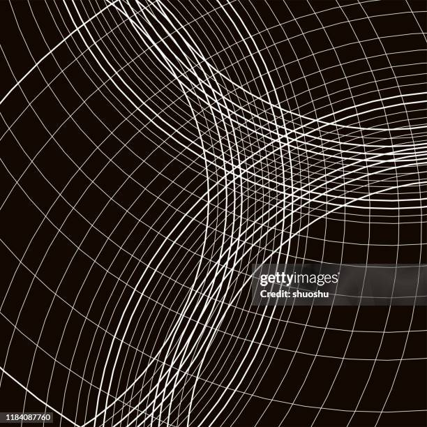 Curved Volume Pattern Abstract Curve Geometric Line Pattern Background High-Res Vector ...