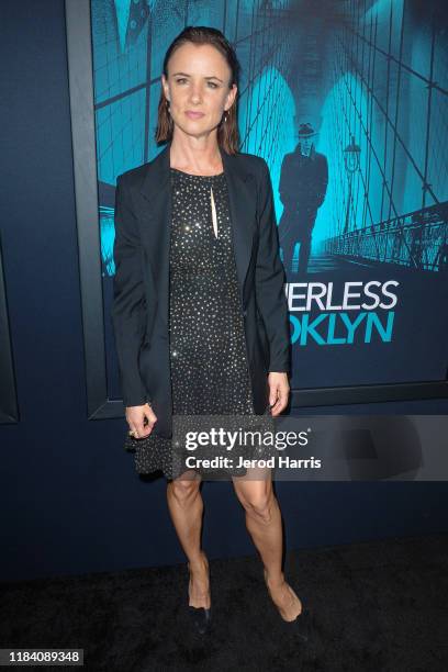 Juliette Lewis arrives at Premiere Of Warner Bros Pictures' 'Motherless Brooklyn' on October 28, 2019 in Los Angeles, California.