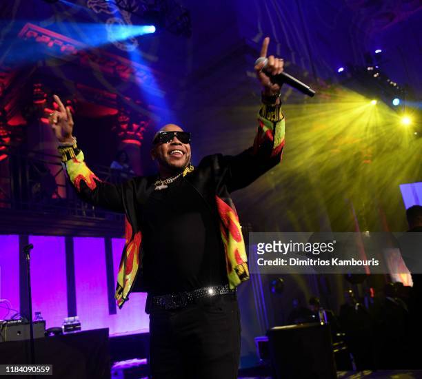 Flo Rida performs onstage during the Angel Ball 2019 hosted by Gabrielle's Angel Foundation at Cipriani Wall Street on October 28, 2019 in New York...
