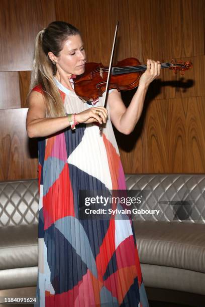 Sabrina Vivian Hopcker on stage at PAGANINI HONORS PAGANINI, A Tribute To Niccolo Paganini By Maria Elena Paganini on October 28, 2019 in New York...