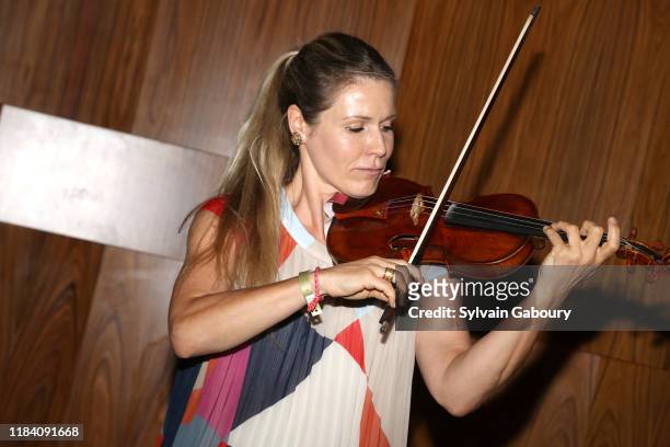 Sabrina Vivian Hopcker on stage at PAGANINI HONORS PAGANINI, A Tribute To Niccolo Paganini By Maria Elena Paganini on October 28, 2019 in New York...