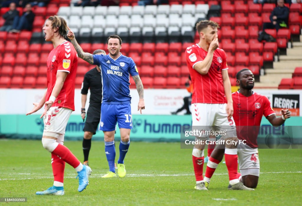 Charlton Athletic v Cardiff City - Sky Bet Championship