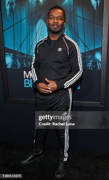David Oyelowo attends the premiere of Warner Bros Pictures' "Motherless Brooklyn" on October 28, 2019 in Los Angeles, California.