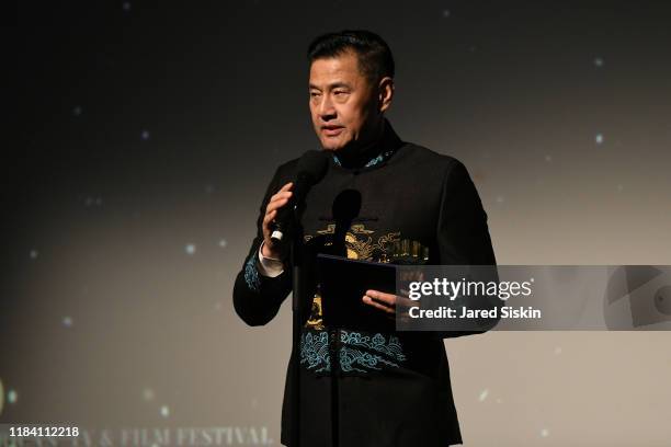 Rongguang Yu attends the 2019 Asian-American TV&Film Festival at Symphony Space on October 28, 2019 in New York City.
