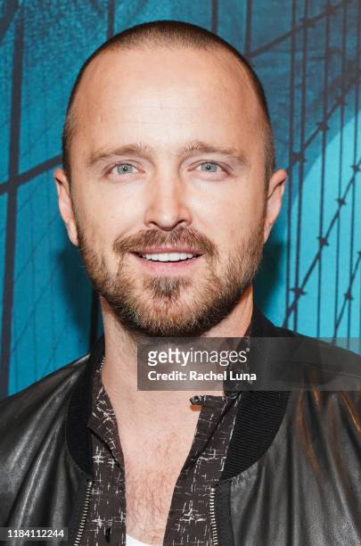 Aaron Paul attends the premiere of Warner Bros Pictures' "Motherless Brooklyn" on October 28, 2019 in Los Angeles, California.