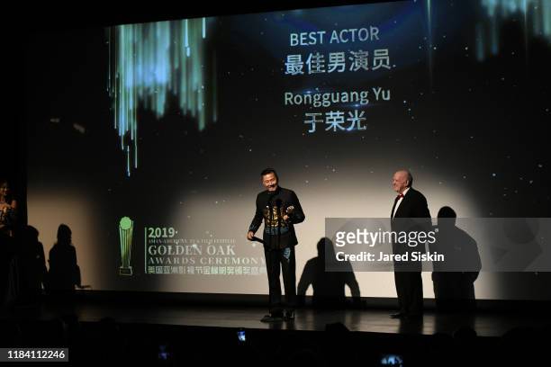 Rongguang Yu and Charles Sullivan attend the 2019 Asian-American TV&Film Festival at Symphony Space on October 28, 2019 in New York City.