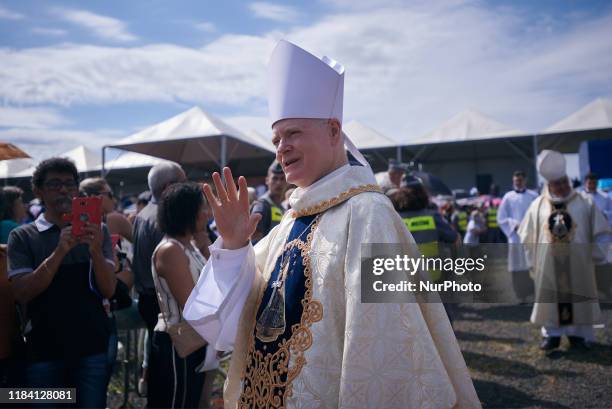 Odilo Scherer during the beatification ceremony of the priest Donizetti Tavares de Lima, in Tambau, Sao Paulo, Brazil, on 23 November 2019. More than...