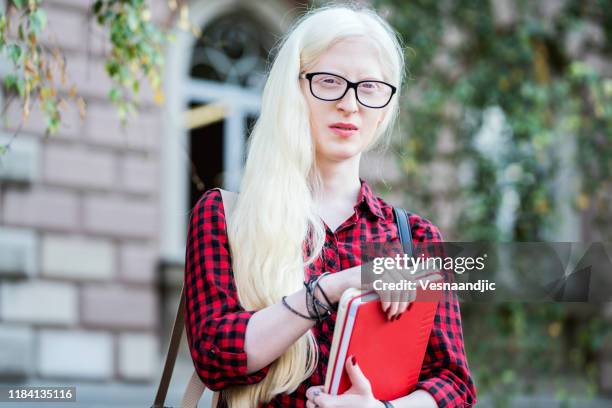 albino girl - white skin stock pictures, royalty-free photos & images