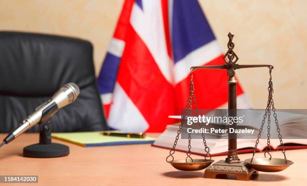 recess time in british court - empty courthouse stock pictures, royalty-free photos & images