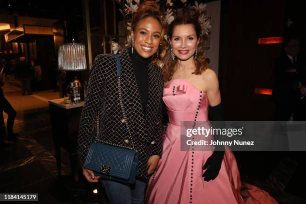 Ezinma and Jean Shafiroff attend Paganini Honors Paganini at Ascent Lounge on October 28, 2019 in New York City.