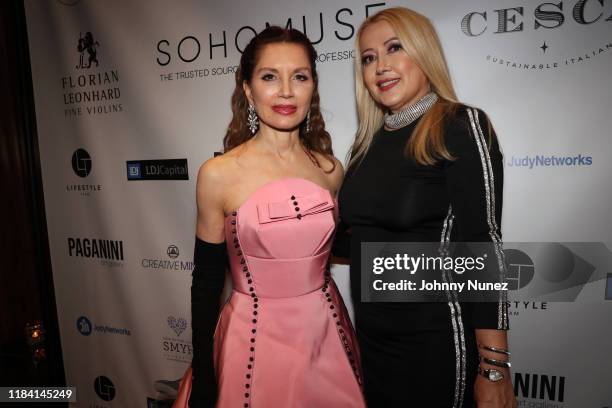 Jean Shafiroff and Maria Elena Paganini attend Paganini Honors Paganini at Ascent Lounge on October 28, 2019 in New York City.