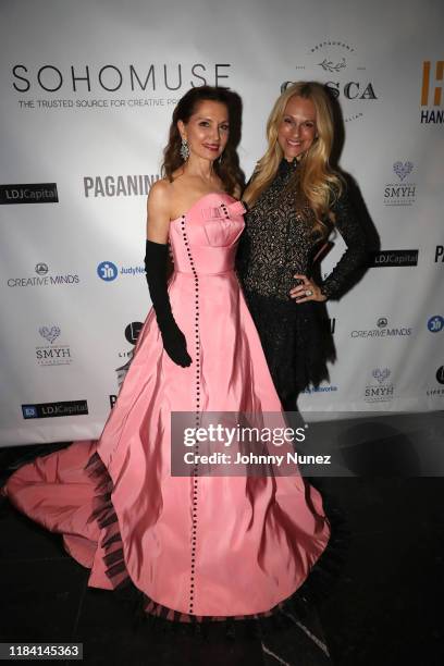 Jean Shafiroff and Consuelo Vanderbilt Costin attend Paganini Honors Paganini at Ascent Lounge on October 28, 2019 in New York City.