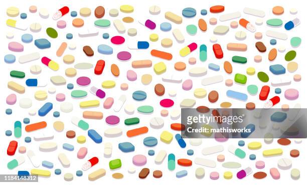 pills vector illustration - diabetes pills stock illustrations