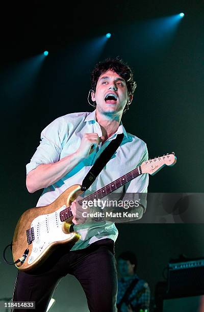 John Mayer performs at the Wembley Arena on May 26, 2010 in London, England.