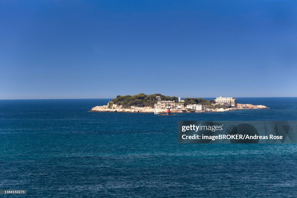 Ile de Bendor, Bendor Island, off Bandol, Alpes-Maritimes, Cote d'Azur, Southern France, France