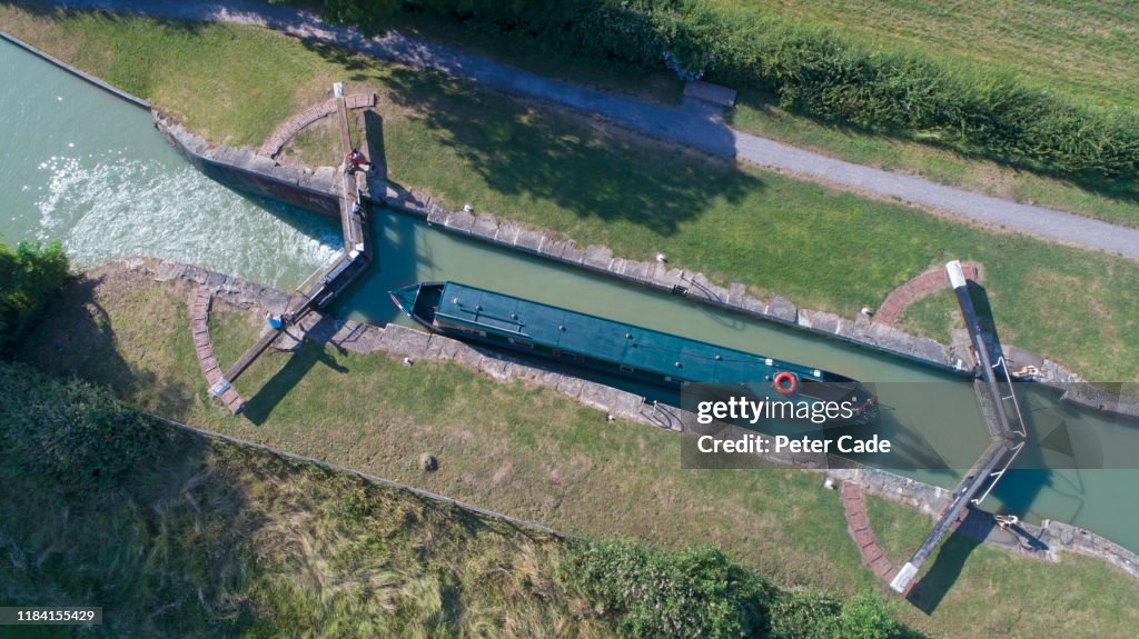 Barge boat on the Bath and Avon canal