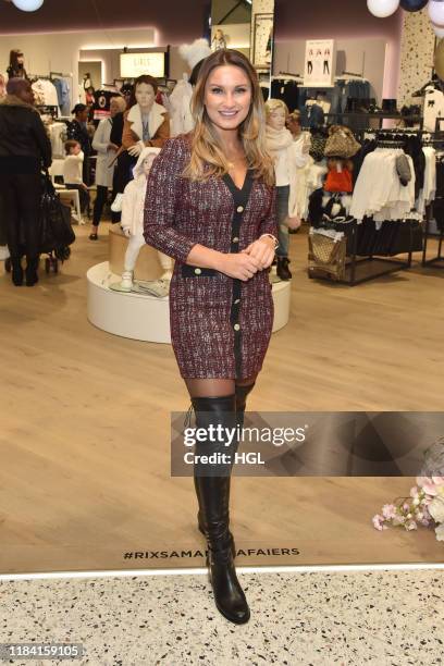 Sam Faiers launches her River Island Collection on October 29, 2019 in London, England.