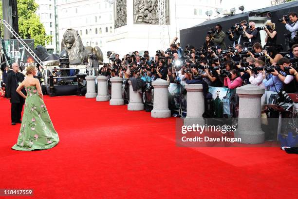 Rowling attends the world premiere of Harry Potter and the Deathly Hallows Part 2 at Trafalgar Square on July 7, 2011 in London, England.