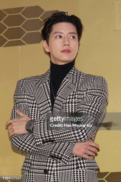 South Korean actor Park Hae-Jin attends the photocall for the BVLGARI 'Serpenti Seduttori' launch event on October 29, 2019 in Seoul, South Korea.