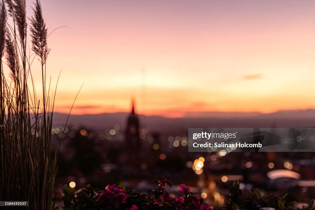 Dusk in the distance