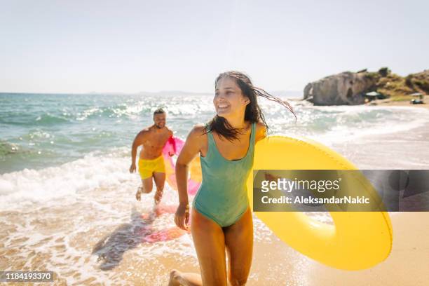 onze zomer - strandvakantie stockfoto's en -beelden