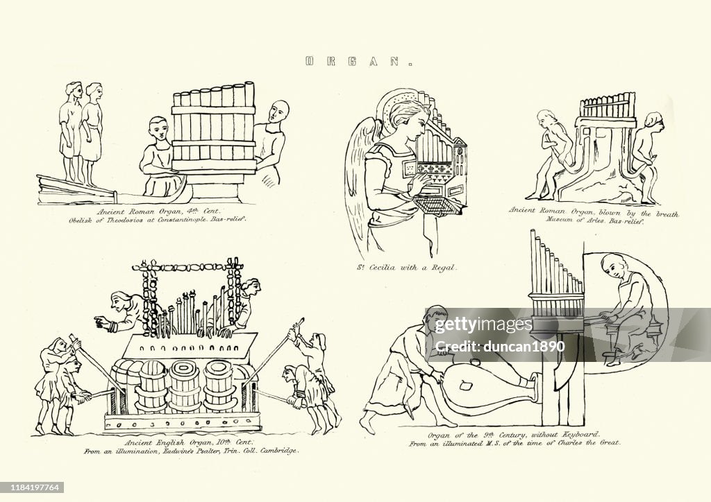 Strumenti musicali medievali e romani, Organo