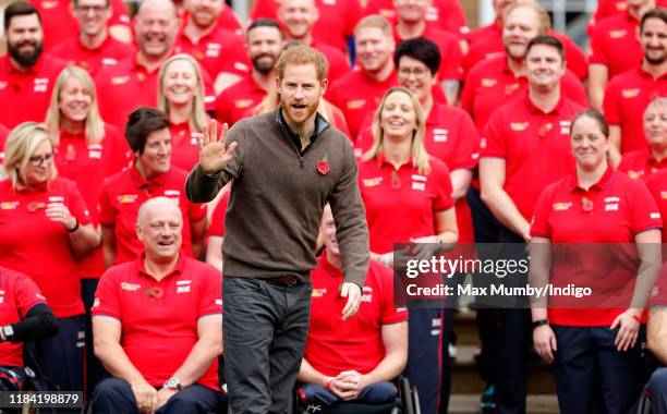 Prince Harry, Duke of Sussex attends the launch of Team UK for the Invictus Games The Hague 2020 at the Honourable Artillery Company on October 29,...