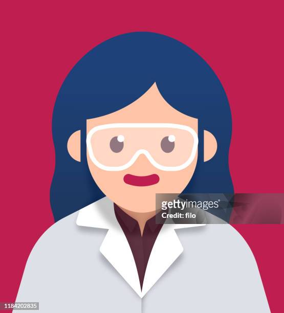 scientist - scientist portrait stock illustrations