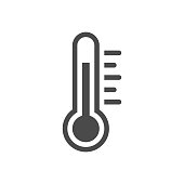 Thermometer . Vector Flat design stock illustration