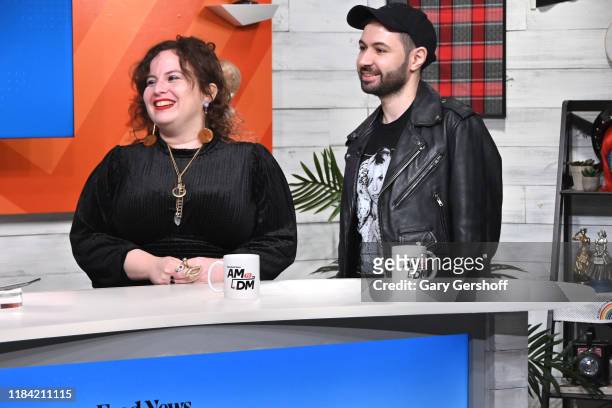 Dorothea Lasky and Alex Dimitrov visit BuzzFeed's "AM TO DM" to discuss their book "Astro Poets: Your Guides to the Zodiac" on October 29, 2019 in...