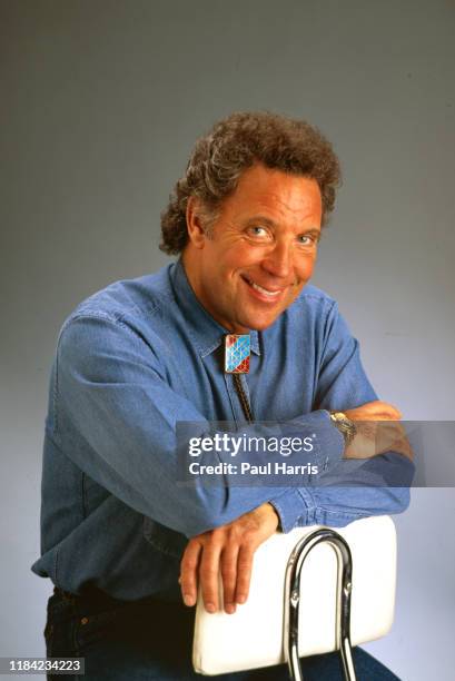 Tom Jones during a studio photo shoot for an England Television Magazine, August 28, 1992