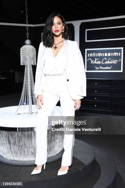 Bruna Marquezine attends the White Cabaret "La Premiére" - Intimissimi Show on October 29, 2019 in Verona, Italy.