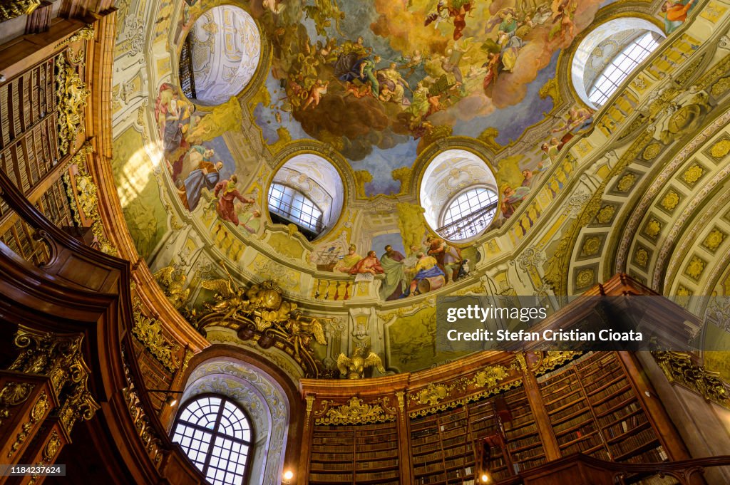 Vienna State Library interior, Austria