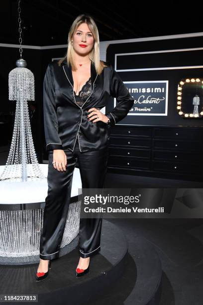 Benedetta Mazza attends the White Cabaret "La Premiére" - Intimissimi Show on October 29, 2019 in Verona, Italy.
