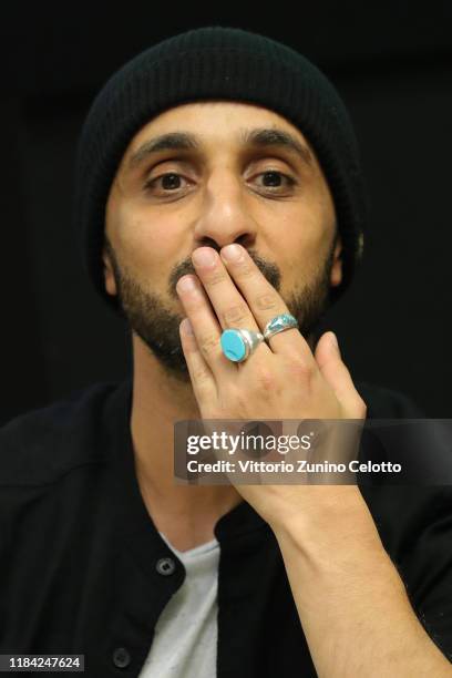 Mehdi Idir attends the press conference of 'La vie scolaire' during the France Odeon festival on October 29, 2019 in Florence, Italy.