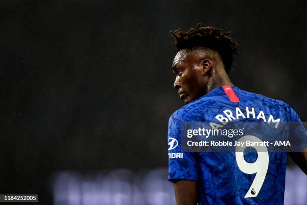 Tammy Abraham of Chelsea during the Premier League match between Manchester City and Chelsea FC at Etihad Stadium on November 23, 2019 in Manchester,...