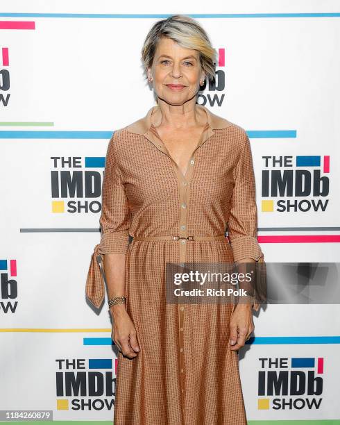 Actress Linda Hamilton visit’s 'The IMDb Show' on October 11, 2019 in Studio City, California. This episode of 'The IMDb Show' airs on November 7,...