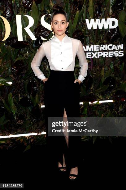 Emmy Rossum attends the 2019 WWD Honors at Intercontinental New York Barclay on October 29, 2019 in New York City.