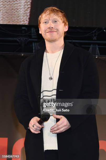 Rupert Grint attends a talk during the Tokyo Comic Con 2019 at Makuhari Messe on November 24, 2019 in Chiba, Japan.